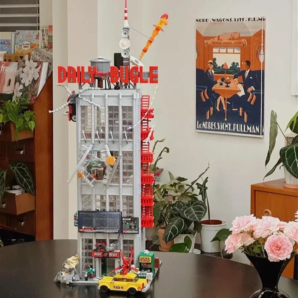 Newspaper Office Building Architecture Building Blocks Set Compatible With Major Brick Brands 3