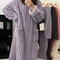 Women Winter Flannel Nightgown Long Sleeve Warm Sleepwear Dress 7