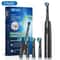 Rotary Electric Toothbrush Rechargeable Adult Toothbrush With 8 Soft Brush Heads 4