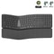 Ergonomic Wireless Keyboard With Palm Rest Multi Device Bluetooth Rechargeable 2