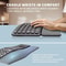 Ergonomic Wireless Keyboard With Palm Rest Multi Device Bluetooth Rechargeable 3