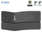 Ergonomic Wireless Keyboard With Palm Rest Multi Device Bluetooth Rechargeable 5