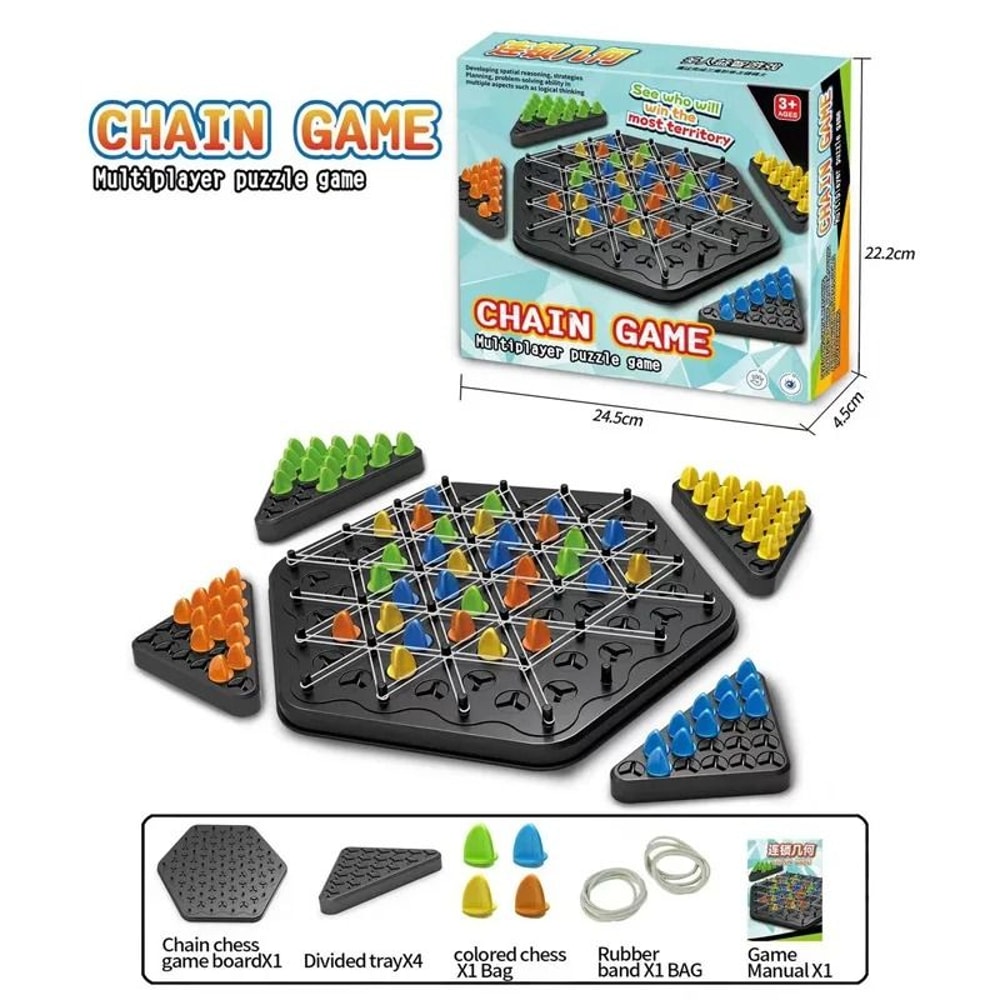 Triggle Triangle Strategy Board Game For Family Play 5