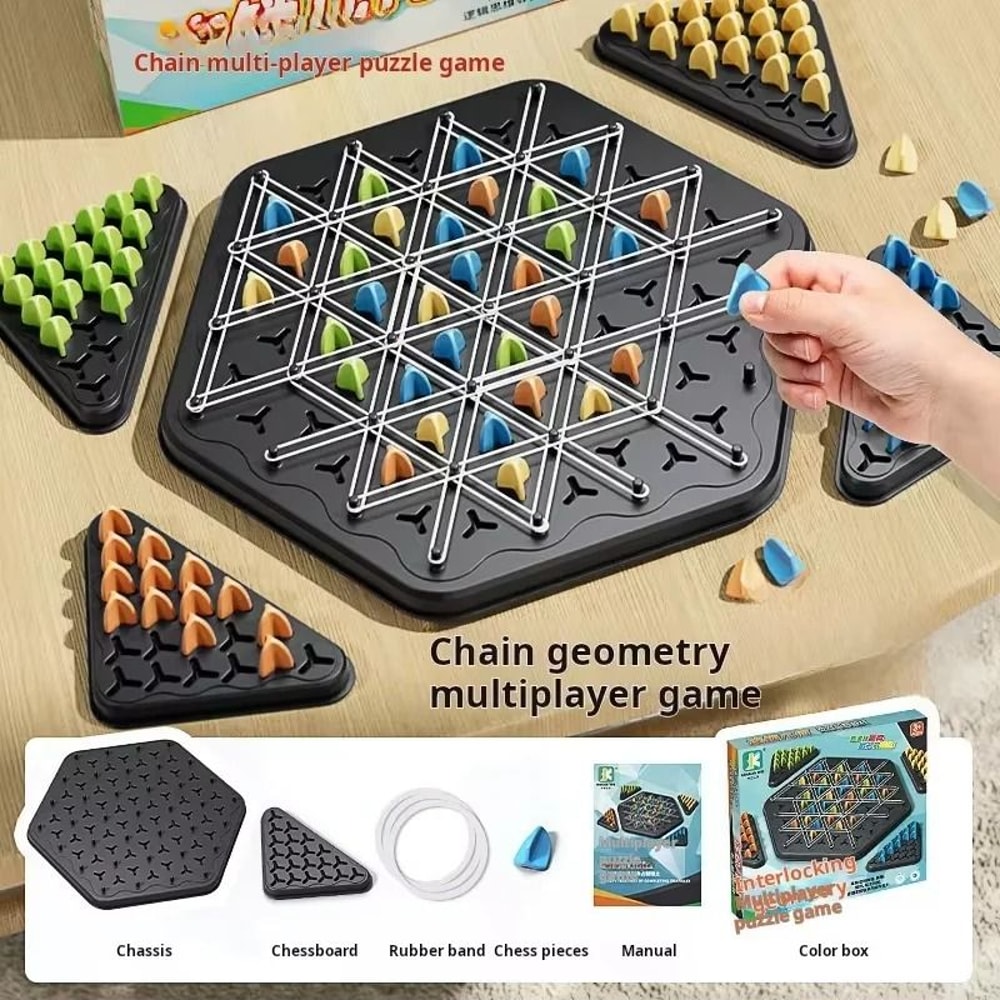 Triggle Triangle Strategy Board Game For Family Play 8