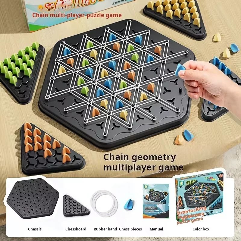 Triggle Triangle Strategy Board Game For Family Play 8