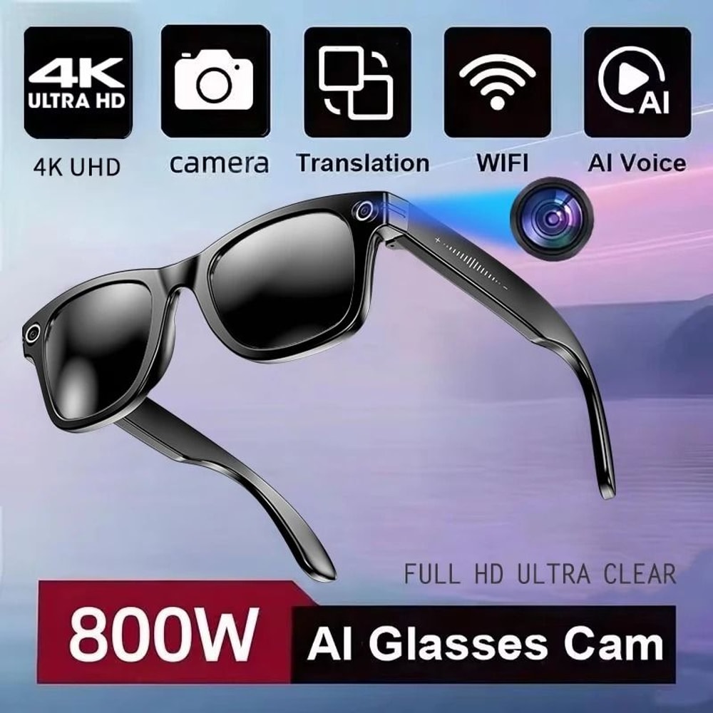 AI Smart Camera Translation Sunglasses With HD Recording 1