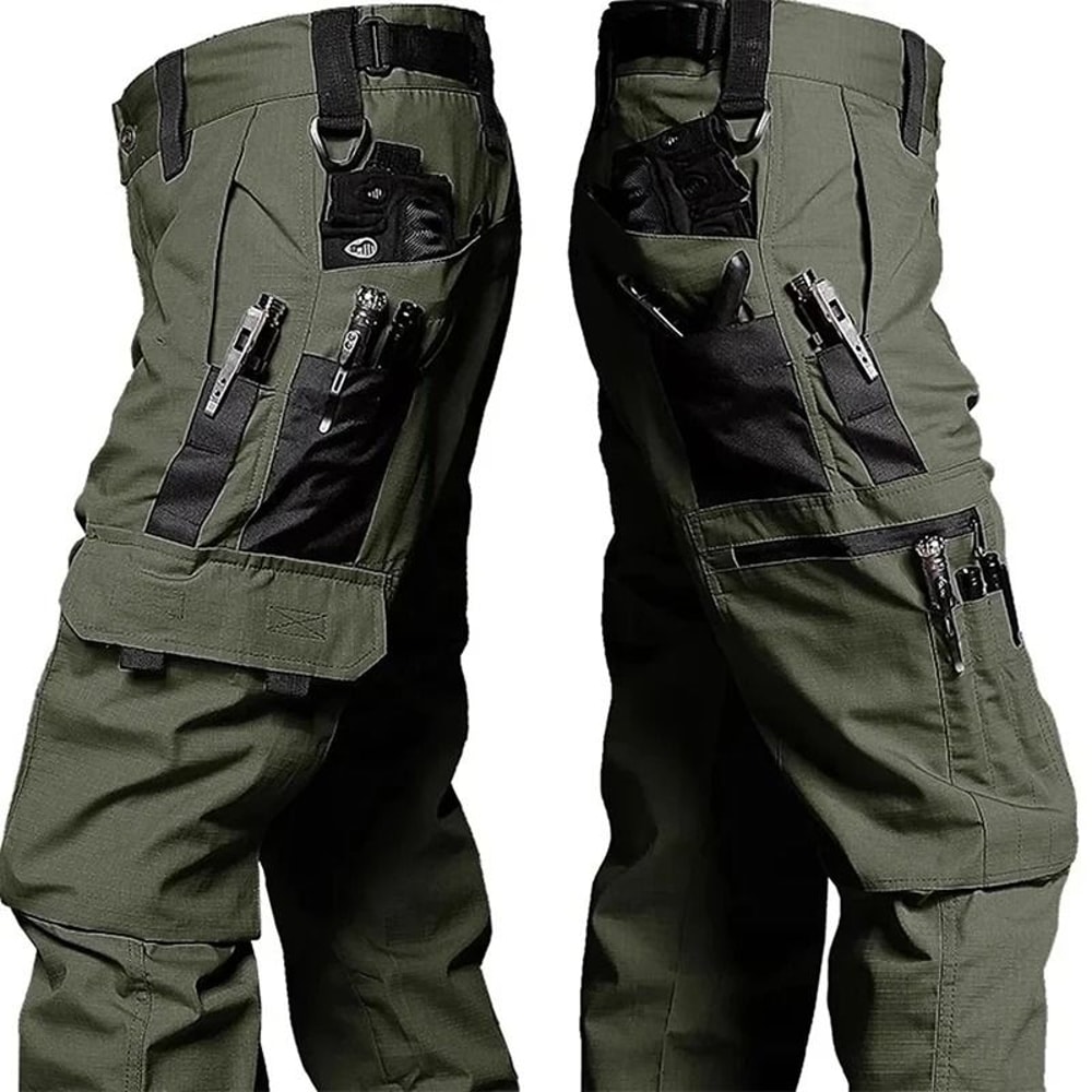 Men Tactical Cargo Work Pants Waterproof Outdoor Hiking Trousers 4