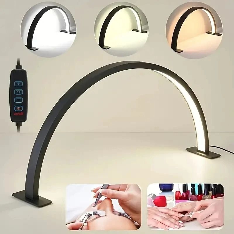 Moon Arc LED Nail Desk Lamp With Adjustable Brightness 8