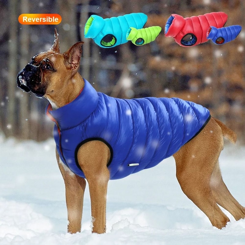WinterShield Reversible Waterproof Dog Jacket With Thermal Layers 6