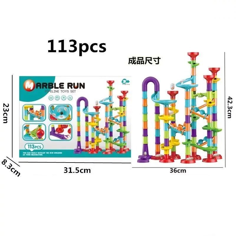 Kids Marble Run Building Blocks Race Track Set 2