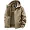 Mens Outdoor Hooded Winter Jacket Windproof Warm Travel Coat 2