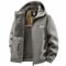 Mens Outdoor Hooded Winter Jacket Windproof Warm Travel Coat 3