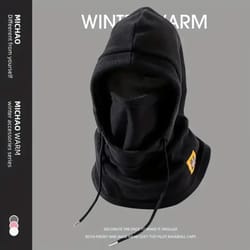 unisex winter balaclava knit hood windproof face mask for cold weather riding