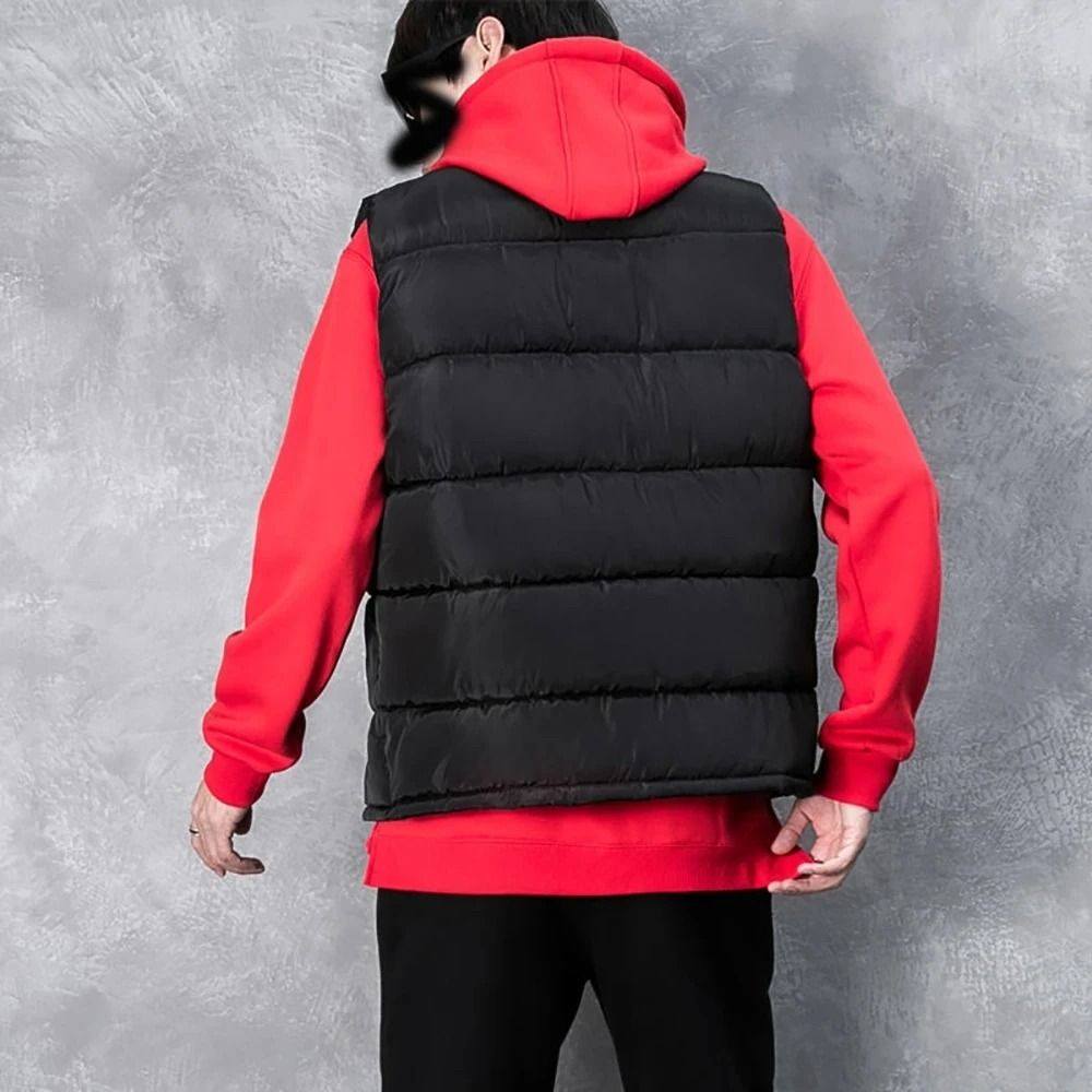 Mens Winter Vest Jacket Waterproof Sleeveless Stand Collar Casual Waistcoat 4