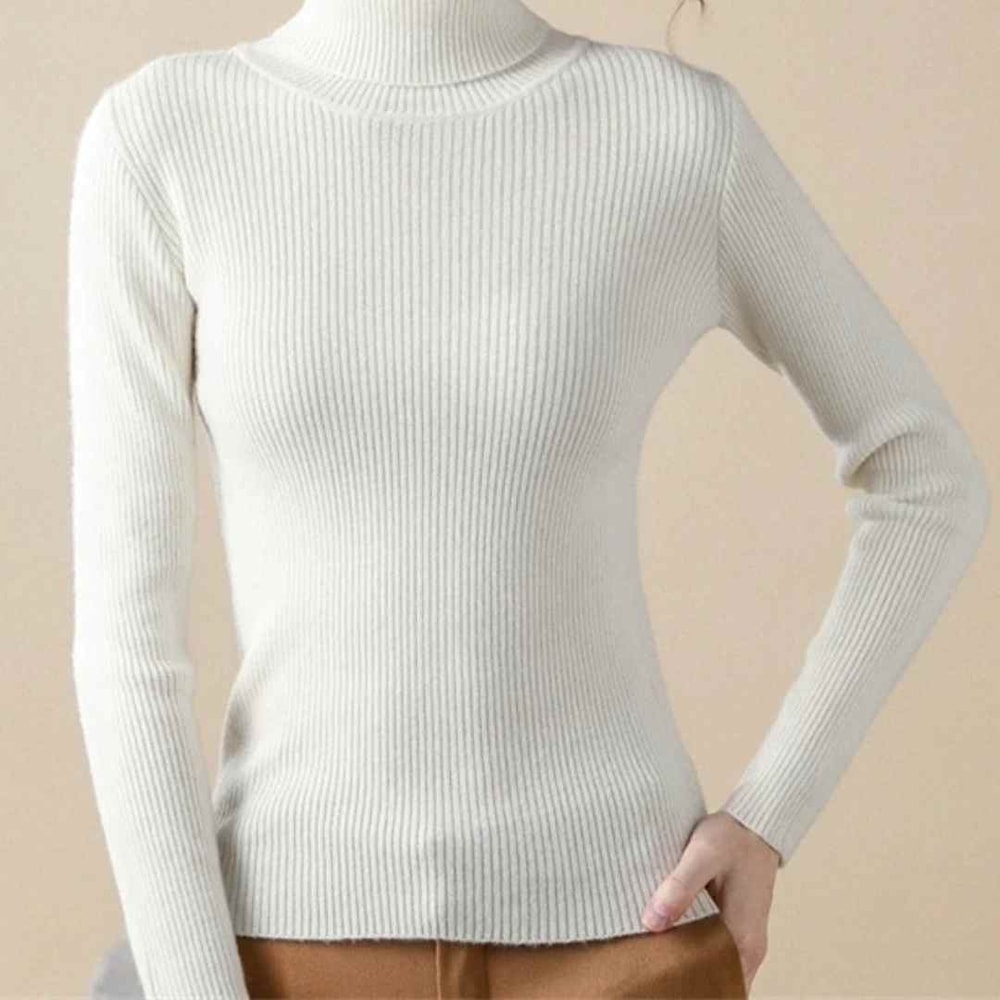 Heliar Womens Turtleneck Knitted Pullover Soft Autumn Winter Sweater 10