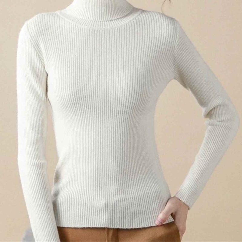 Heliar Womens Turtleneck Knitted Pullover Soft Autumn Winter Sweater 10