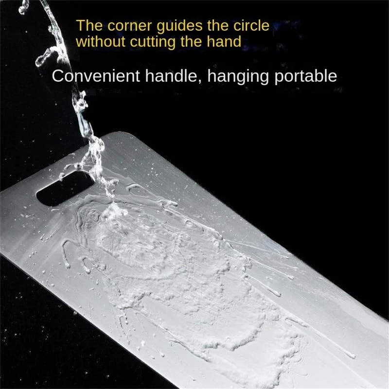 Stainless Steel Double Sided Cutting Board For Kitchen And Dough Prep 7