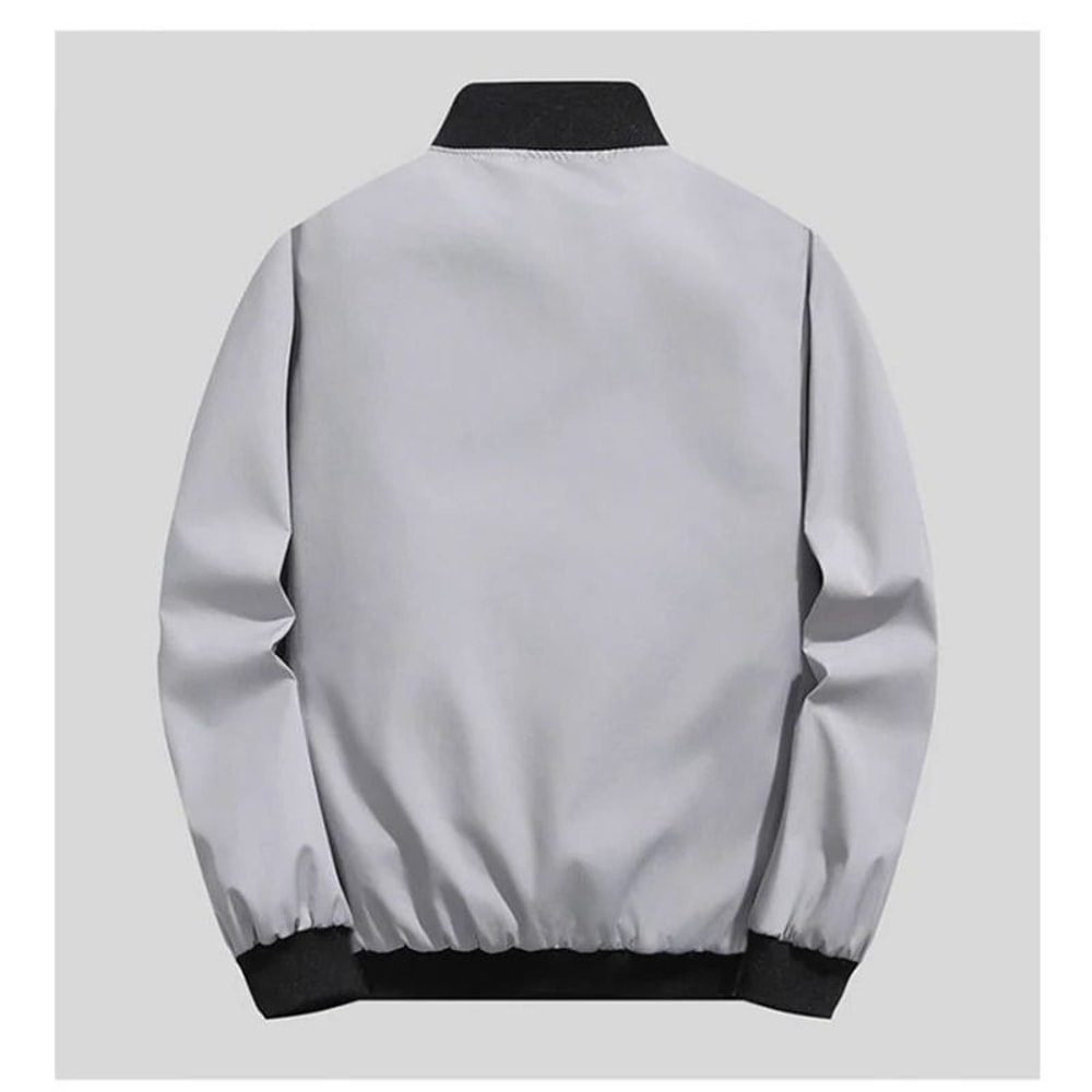 Mens Windproof Casual Zipper Jacket For Spring And Autumn 4