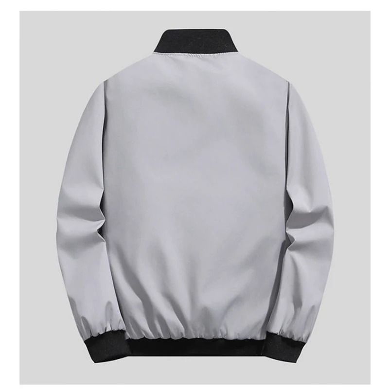 Mens Windproof Casual Zipper Jacket For Spring And Autumn 4
