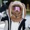 Winter Bunny Ear Ski Helmet Cover Warm Wool Hat Scarf 5