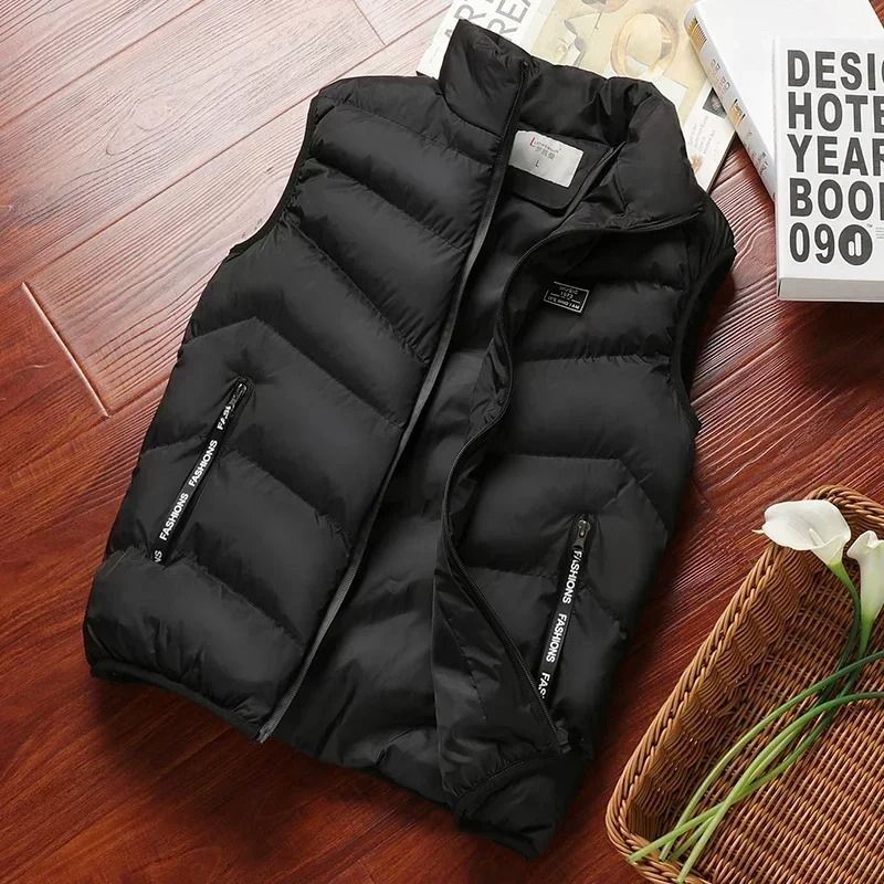 Mens Winter Puffer Vest Sleeveless Windproof Down Waistcoat 4