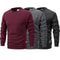 Mens Crew Neck Pullover Sweatshirt Casual Long Sleeve Top 6