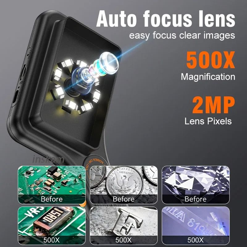 Handheld Digital Microscope With IPS Screen And 500x Magnification 3