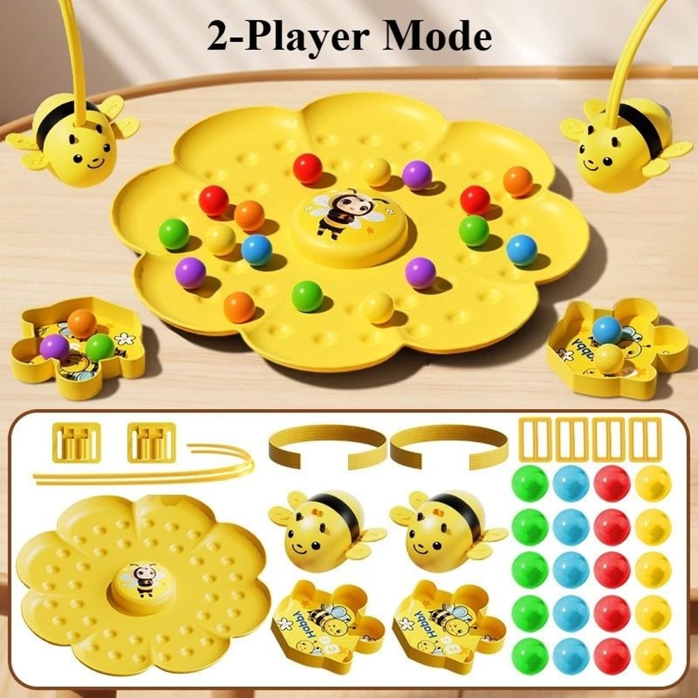 Little Bumblebee Multifunctional Fishing Board Game Educational Toy 4