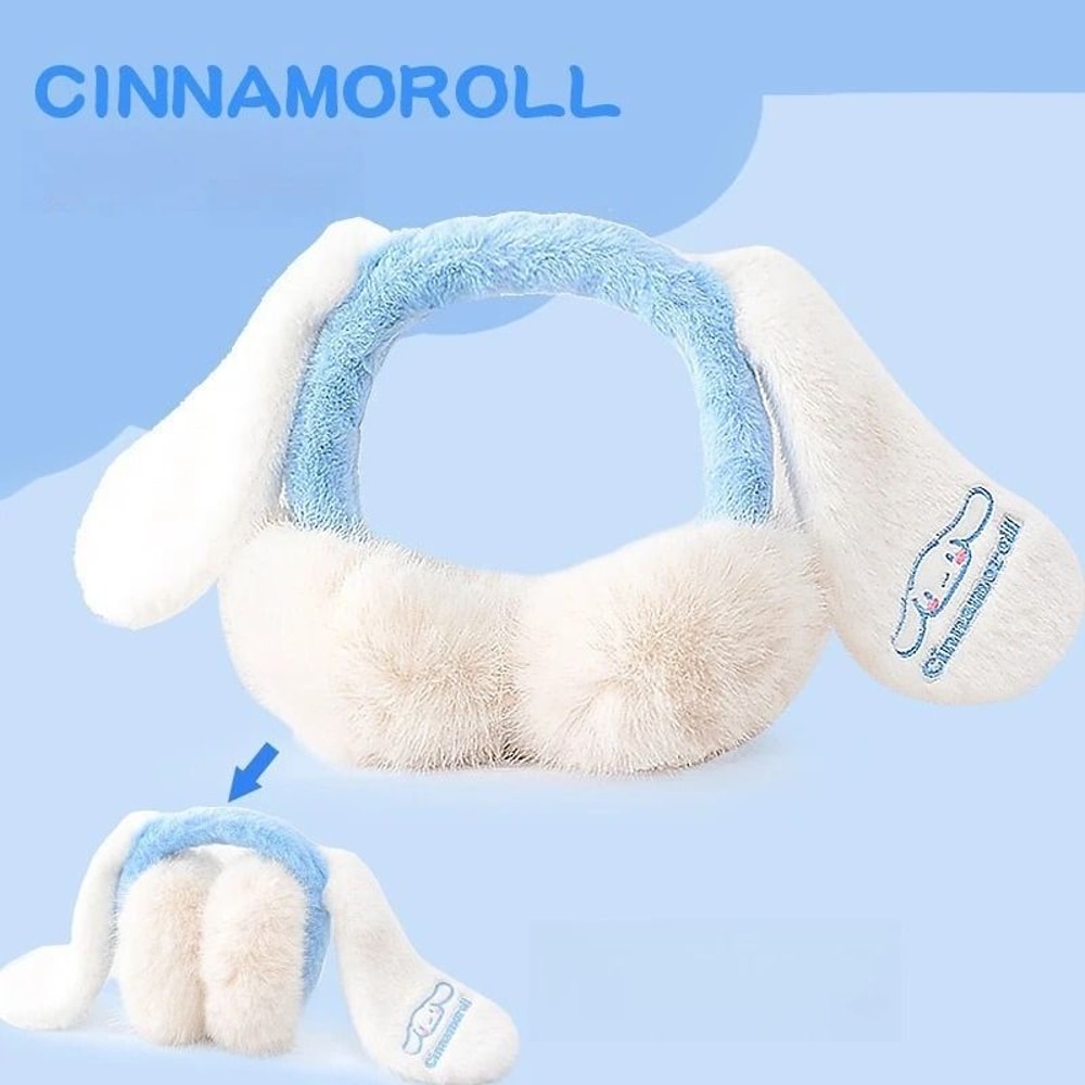 Sanrio Cute Plush Foldable Winter Earmuffs For Kids And Teens 4