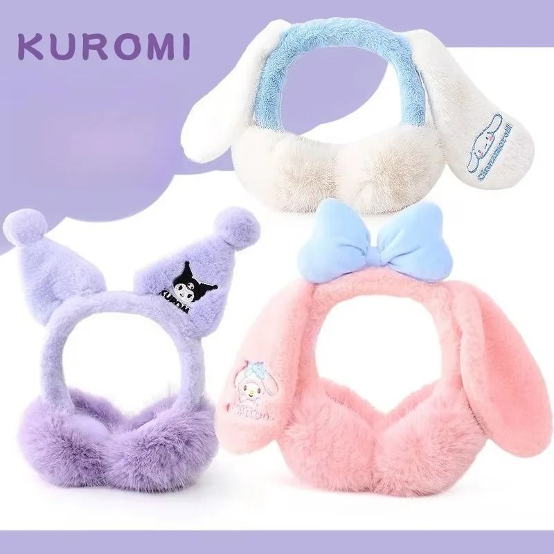Sanrio Cute Plush Foldable Winter Earmuffs For Kids And Teens 9