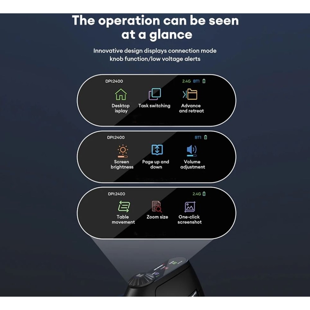 Jomaa RGB Wireless Vertical Ergonomic Mouse With Bluetooth 0