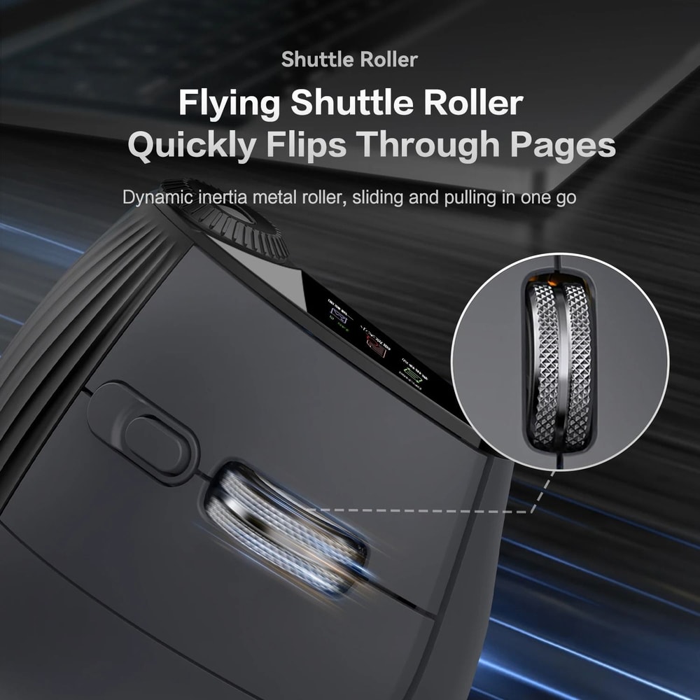 Jomaa RGB Wireless Vertical Ergonomic Mouse With Bluetooth 2