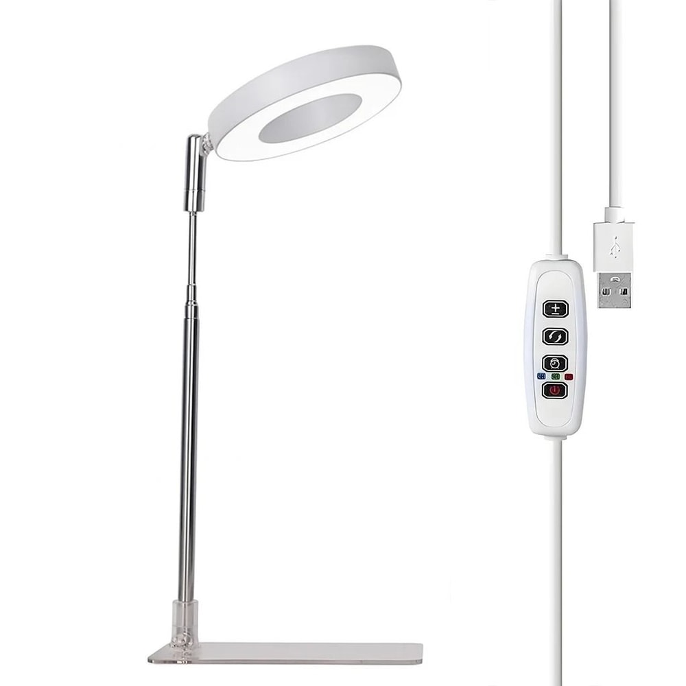 Full Spectrum LED Grow Light With Timer And Adjustable Height For Indoor Plants 3