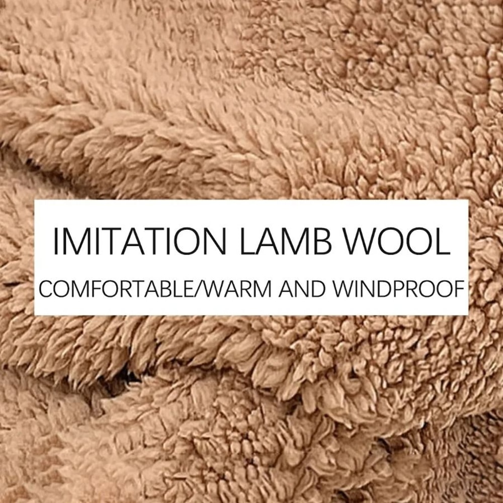 Cute Bear Ear Plush Winter Hat Scarf And Gloves Set 3