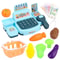 Kids Supermarket Cash Register Toy With Lights And Sound 9
