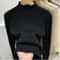 Womens Velvet Lined Turtleneck Sweater Warm Winter Knit Pullover 4