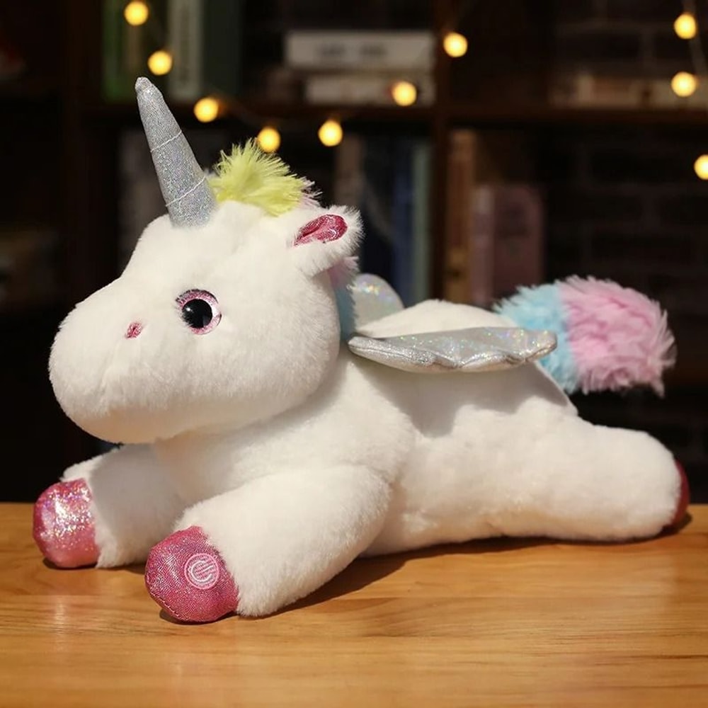 Glowing Unicorn Plush Pillow LED Light Soft Stuffed Toy Cushion For Kids And Girls 3