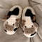 Winter Plush Cow Slippers For Couples Warm Non Slip Indoor Slippers For Men And Women 6