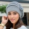 Womens Knitted Flower Beret Warm Winter Wool Hat 1