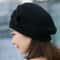 Womens Knitted Flower Beret Warm Winter Wool Hat 6