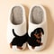Womens Cute Dachshund Dog Indoor Slippers Warm Winter Cotton Shoes 3