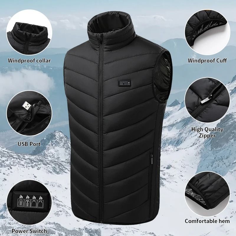 TODWARM Heated Vest Thermal Winter Jacket For Men And Women 9