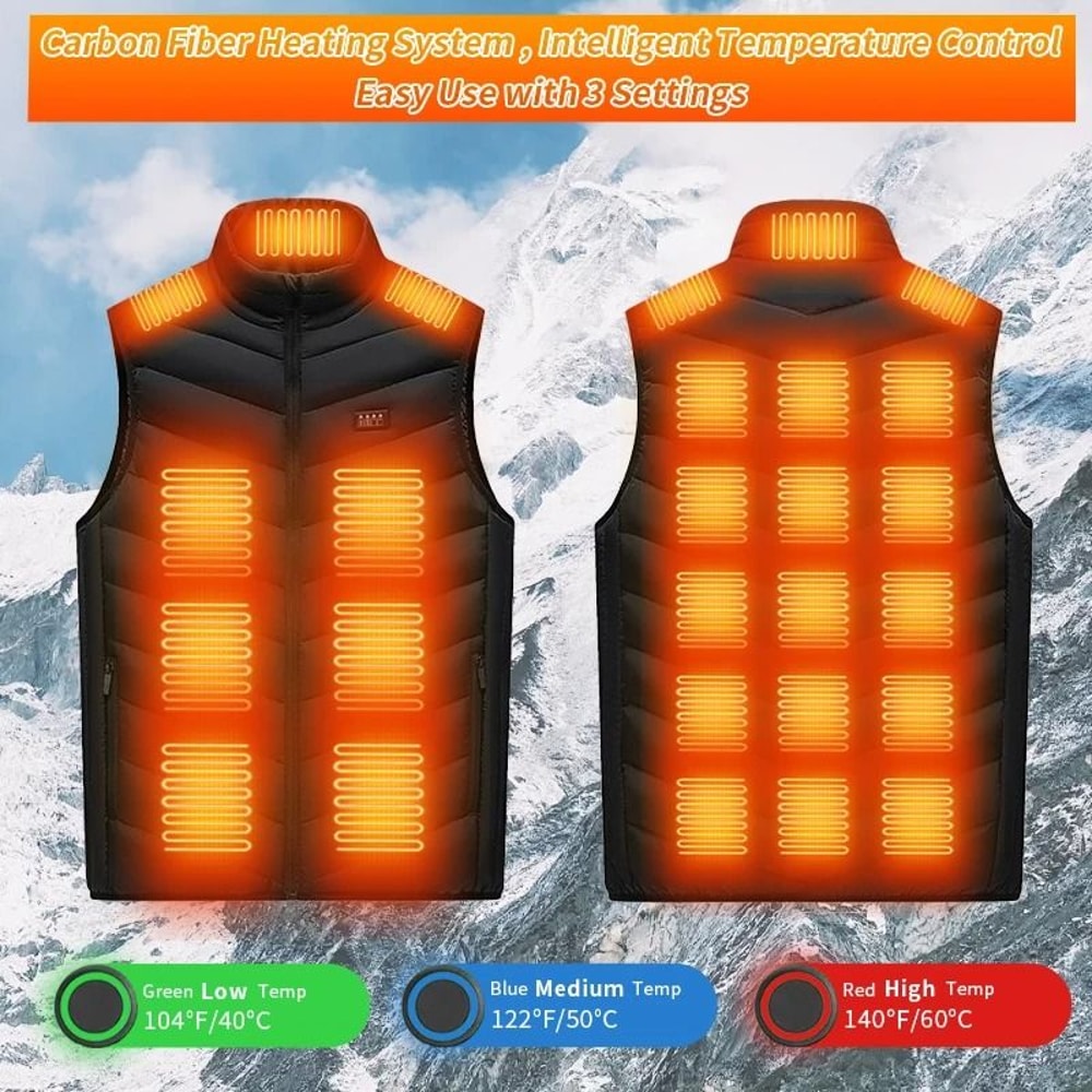 TODWARM Heated Vest Thermal Winter Jacket For Men And Women 8