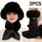 Womens Winter Warm 3 Piece Set Hat Scarf And Gloves Cold Weather Essentials 1