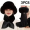 Womens Winter Warm 3 Piece Set Hat Scarf And Gloves Cold Weather Essentials 1