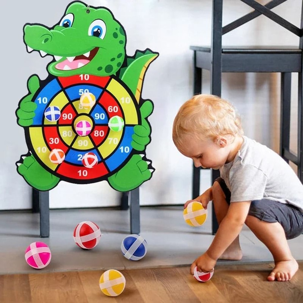 Kids Sticky Dart Board Montessori Game Indoor Target Toy For Ages 3 To 7 10
