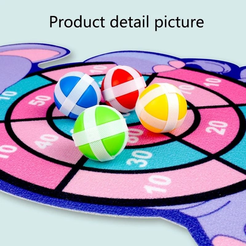 Kids Sticky Dart Board Montessori Game Indoor Target Toy For Ages 3 To 7 5
