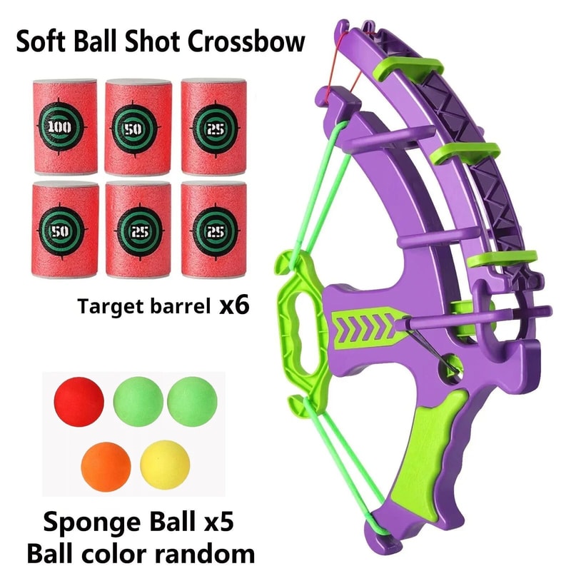 Kids Soft Bullet Target Practice Shooting Toy Safe Educational Play Set 0