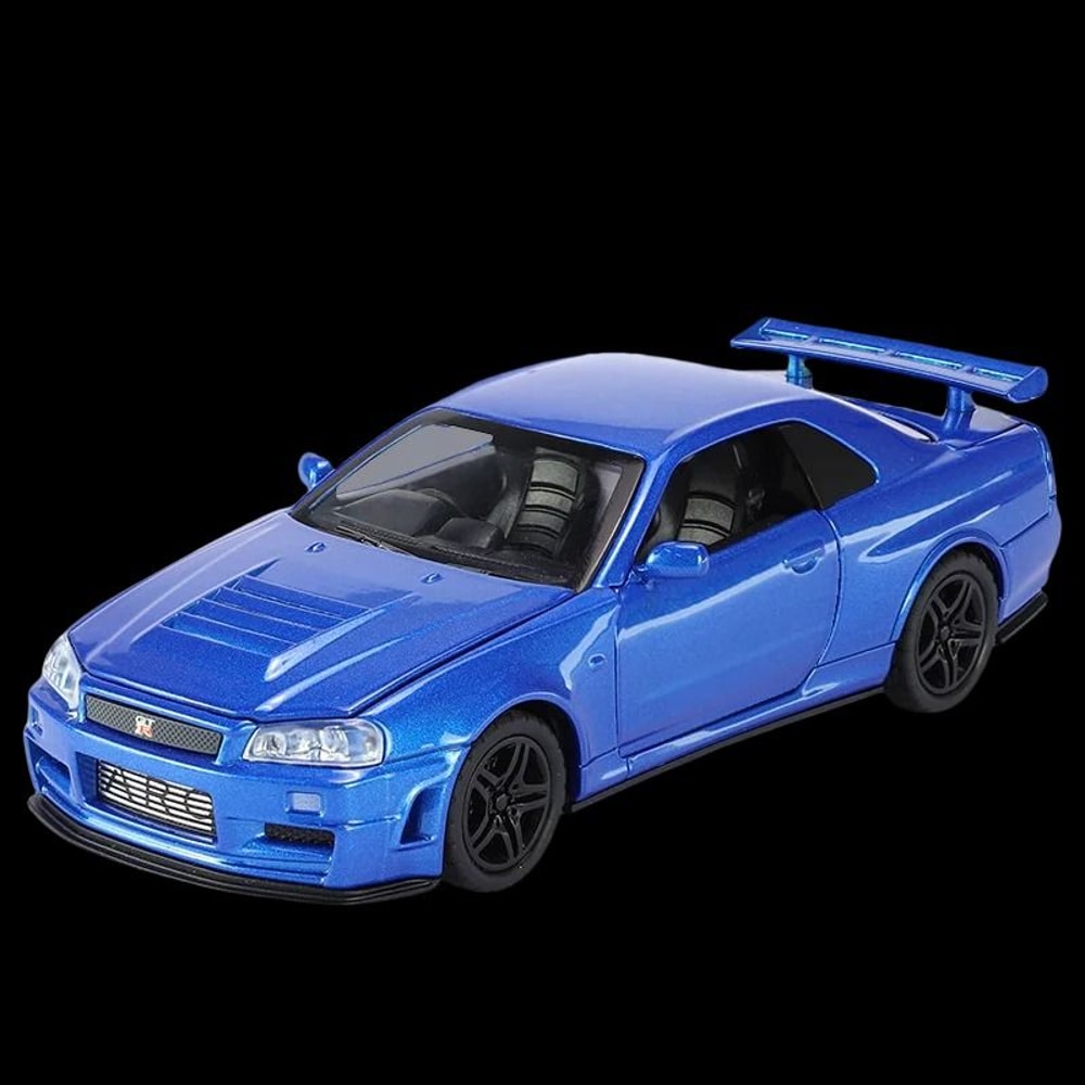 1 32 Nissan GTR R34 Skyline Diecast Alloy Model Car Collectible Toy 1