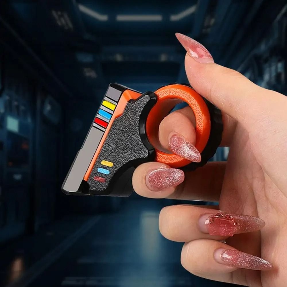 Rotary Finger Slider Fidget Toy Textured Stress Relief Desk Toy 2